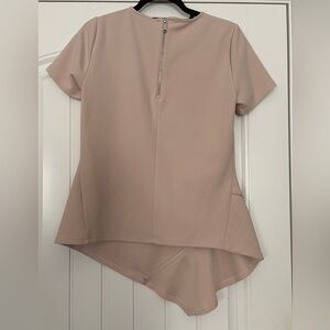 DKNY Light Pink Top with Zipper Detail